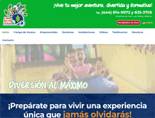 Tablet Screenshot of campamentosenmexico.com